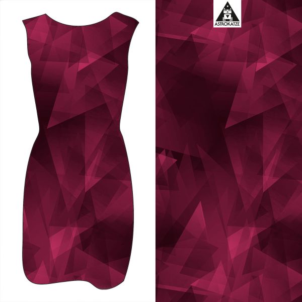 Kristallfantasie - mono beere - Viskose-Jersey - VORBESTELLUNG