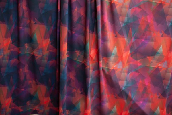 Kristallfantasie - 2in1 Design - Dämmerung / Sonnenaufgang - Badeanzugstoff - UPF 40+