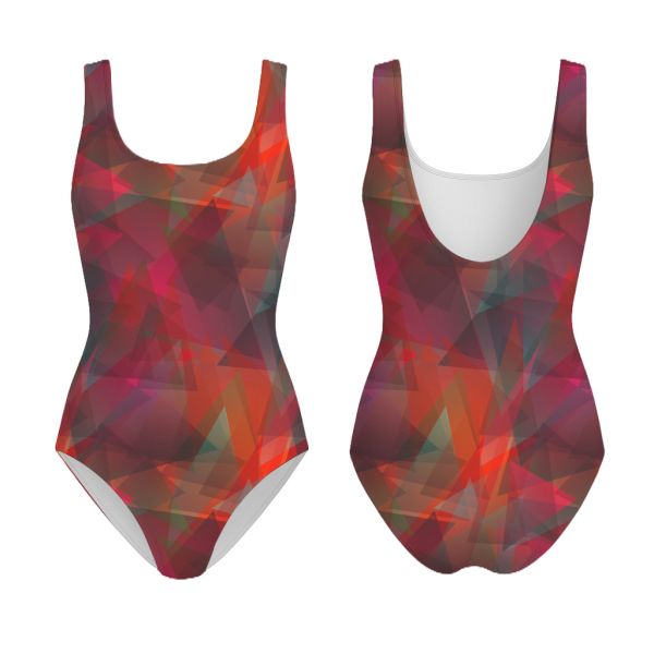 Kristallfantasie - 2in1 Design - Dämmerung / Sonnenaufgang - Badeanzugstoff - UPF 40+