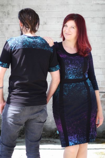 LavaGradient crystal - Bio-Sommersweat - 1,4 m RESTSTÜCK