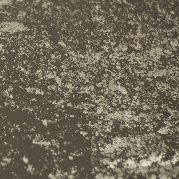 LavaLook - oliv / champagner - Glitzer-Metallic-Print - Bio-Sommersweat - 2,00 m RESTSTÜCK