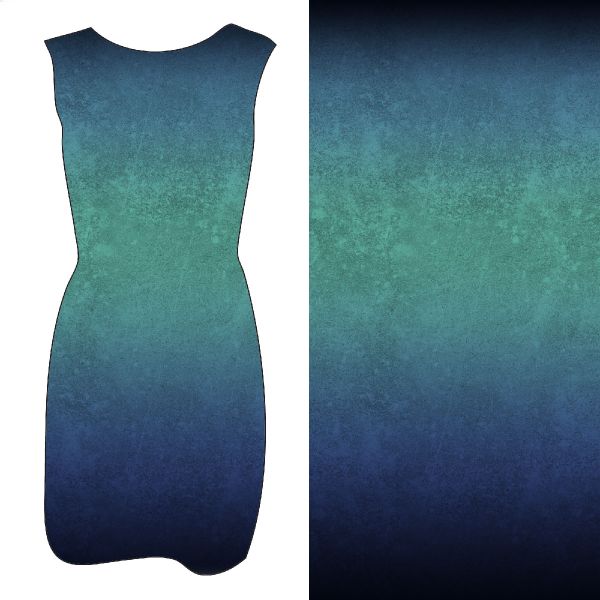 LeatherGradient - lagoon - Viskose Webware - VORBESTELLUNG