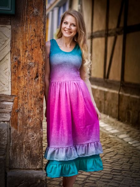 LeatherGradient - mermaid - Viskose-Jersey - VORBESTELLUNG