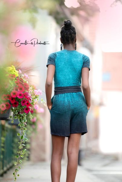 LeatherGradient - aqua - Lyocell / TENCEL-Crepe