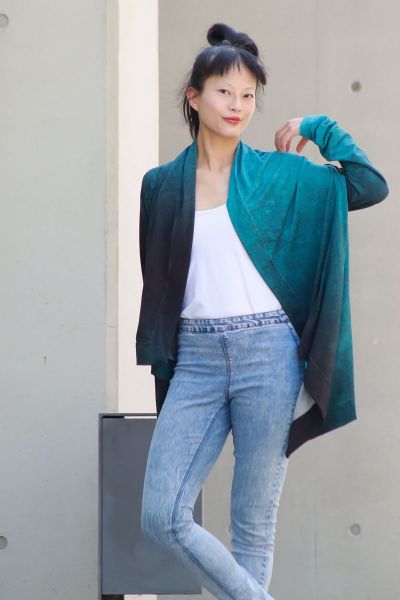LeatherGradient - aqua - Lyocell / TENCEL-Crepe