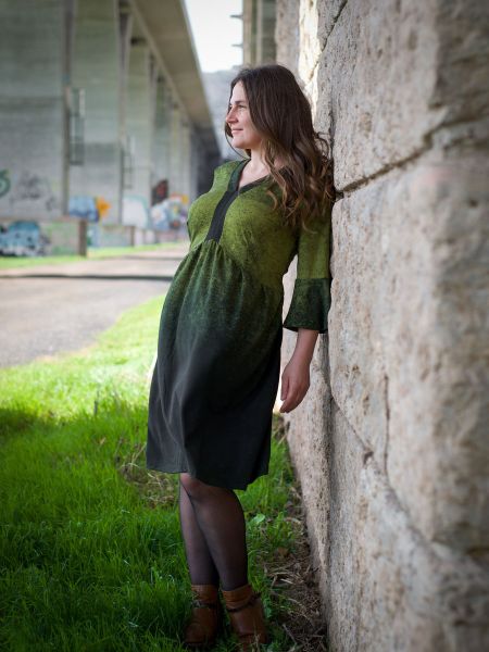 LeatherGradient - dark moss - TENCEL-Crepe - Lyocell / TENCEL-Crepe