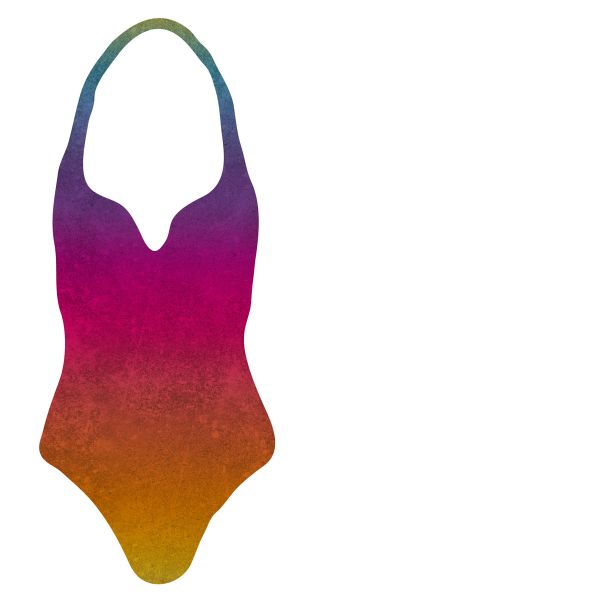 LeatherGradient rainbow - Badeanzugstoff - UPF 40+