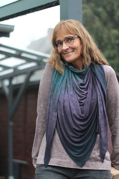 LeatherGradient - space - Modaljersey - 1,45 m RESTSTÜCK