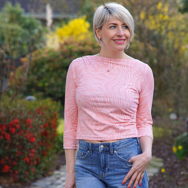 MagicHarmony - peach whisper - Bio-Jersey - 1,70 m RESTSTÜCK