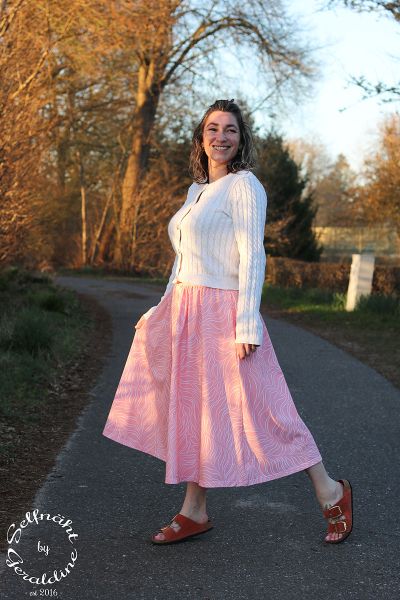 MagicHarmony - peach whisper - Bio-Jersey - 1,70 m RESTSTÜCK
