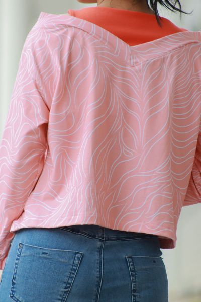 MagicHarmony - peach whisper - Bio-Jersey - 1,70 m RESTSTÜCK