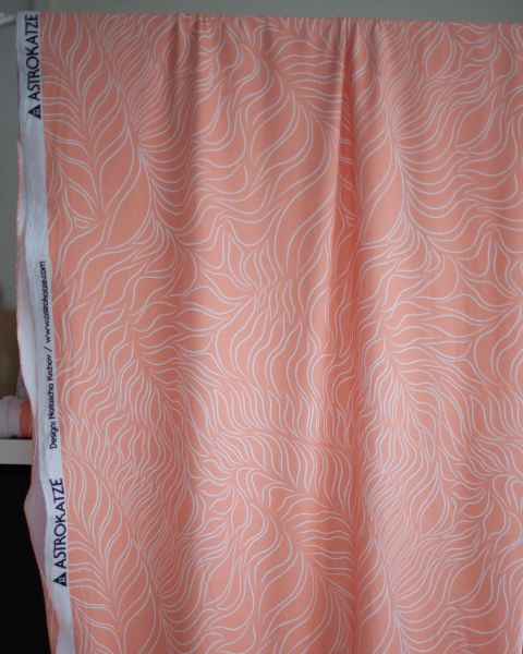 MagicHarmony - peach whisper - Bio-Jersey - 1,70 m RESTSTÜCK