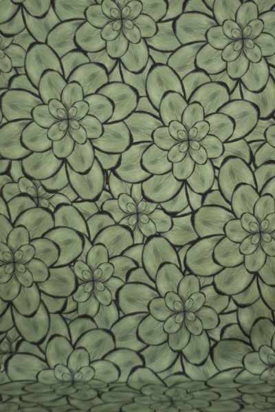 MaxiBlossom - grün - Bio-Jersey