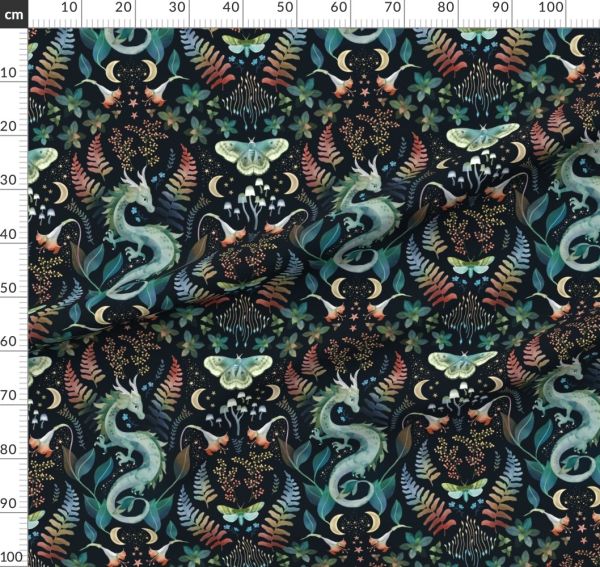 Mystic Woodland Dragon - autumn - Bio-Sommersweat
