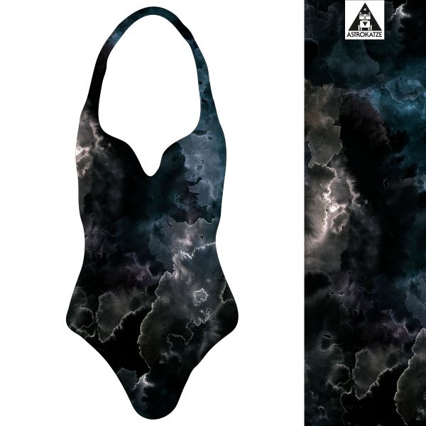Nebula - dark matter - Badeanzugstoff - UPF 40+