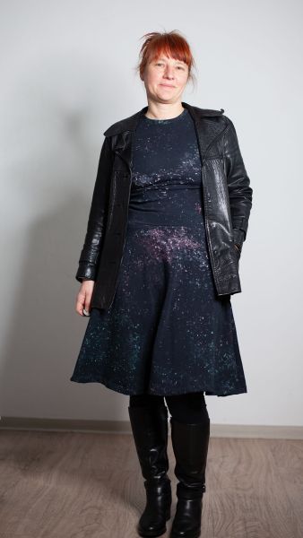 Pinseltupfer - cosmic space - Bio-Sweat - angeraut - extrabreit