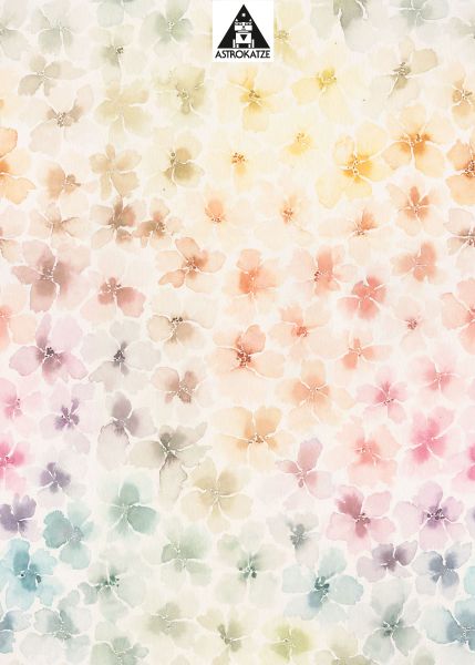 RainbowBlossom - pastel - Bio-Jersey - 0,90 m RESTSTÜCK