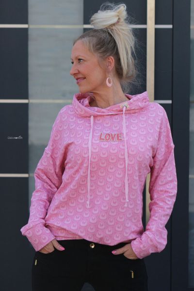 Shelly - rosa - Bio-Sommersweat - 1,70 m RESTSTÜCK