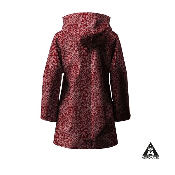 MagicBlossom - weinrot - Softshell - 1,35 m RESTSTÜCK