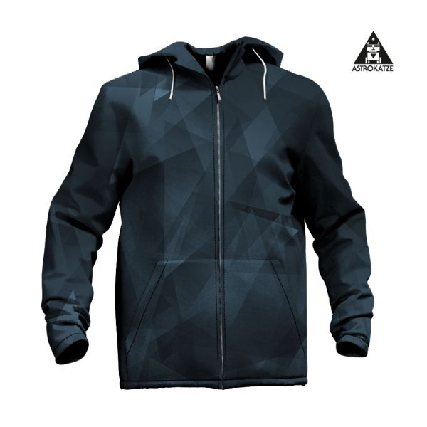 Kristallfantasie - mono dunkelblau - Softshell - 1,35 m RESTSTÜCK