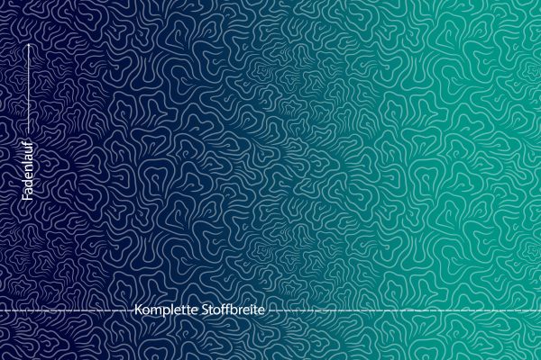 Sommerwind - gradient ocean - Viskose-Jersey - VORBESTELLUNG
