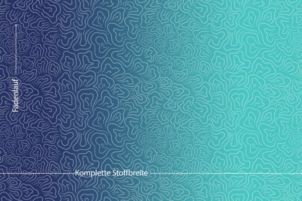 Sommerwind - gradient sky - Viskose-Jersey - VORBESTELLUNG