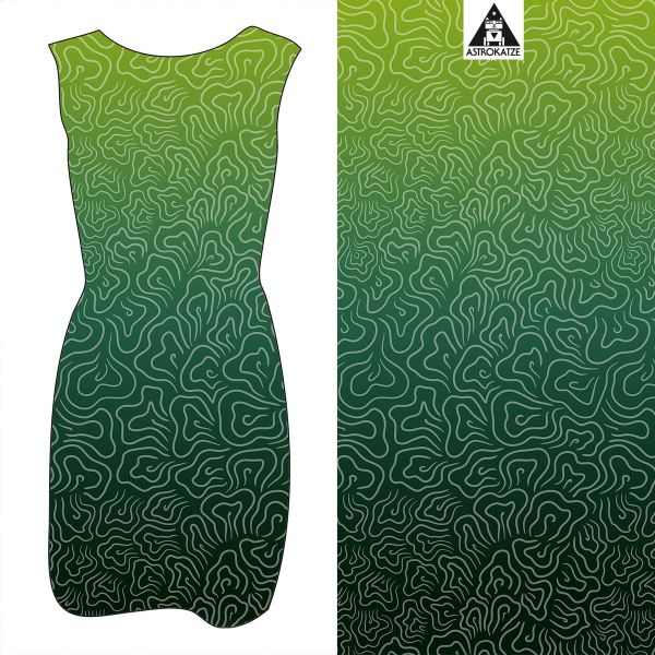 Sommerwind - gradient rainforest - Viskose-Jersey - VORBESTELLUNG