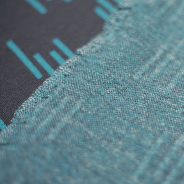 TriLine - anthrazit - Bio-Jacquard angeraut - 0,80 m RESTSTÜCK