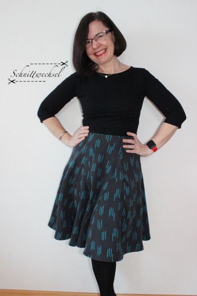 TriLine - anthrazit - Bio-Jacquard angeraut - 0,80 m RESTSTÜCK