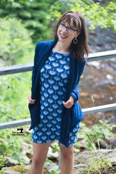 Vintage-Uni LIGHT - dunkelblau - Bio-Sommersweat