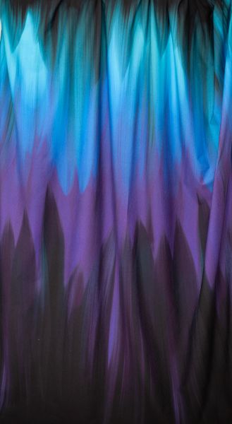 Aurora Floralis - magic ice - Bio-Jersey - 1,30 m RESTSTÜCK