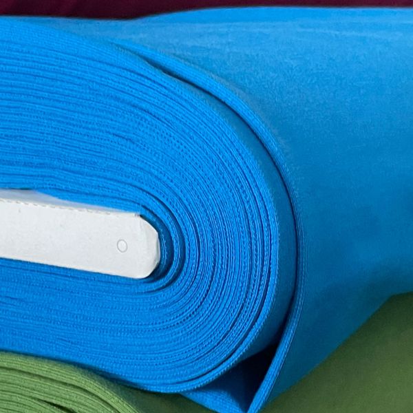 Bio-Sommersweat UNI - blau - ca. 250 g/m2