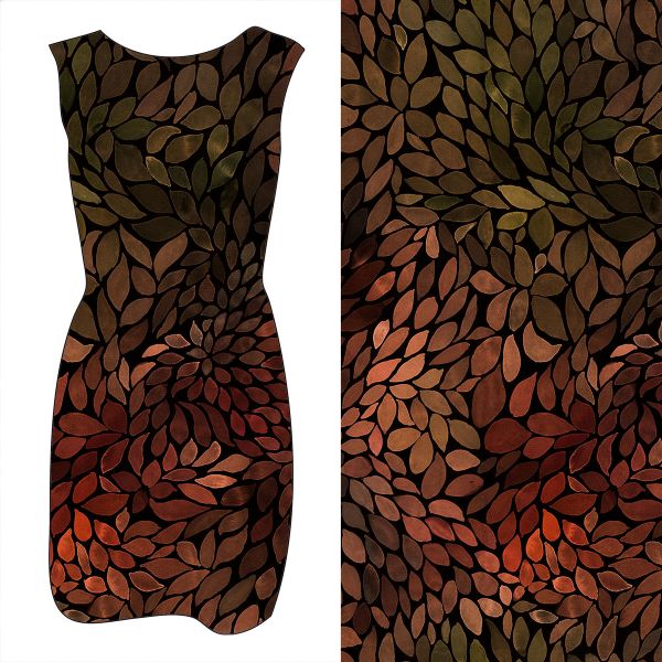 ColorLeaves - deep autumn - Bio-Sweat angeraut 290 g/m2 - extrabreit - VORBESTELLUNG