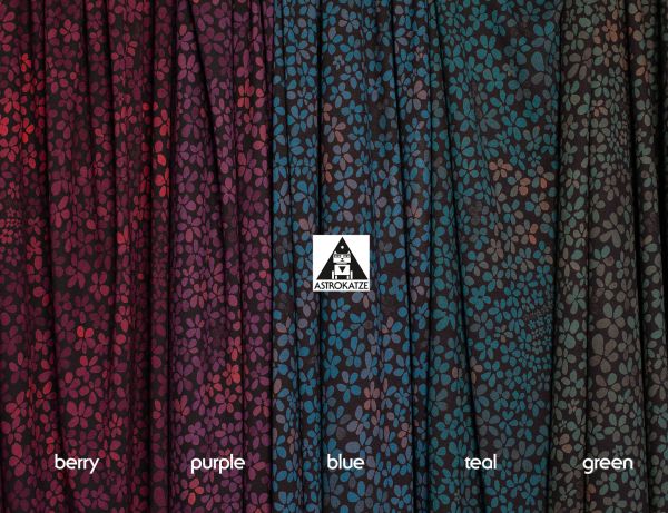 ColorBlossom - trouble teal - Viskose-Jersey - limitierte Sonderedition - 1,40 m RESTSTÜCK