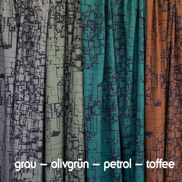 connected - grau - Bio-Jersey - 1,95 m RESTSTÜCK