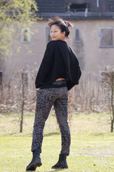 connected - grau - Bio-Jersey - 1,95 m RESTSTÜCK