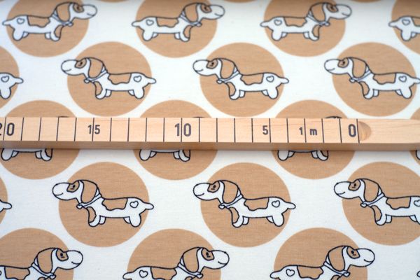 Dachshund - beige - Bio-Jersey