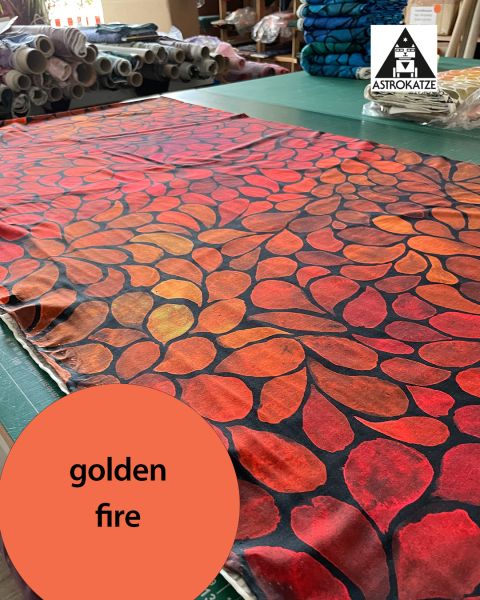 Hope BIG - golden fire - Viskose-Jersey - 1,50 m RESTSTÜCK