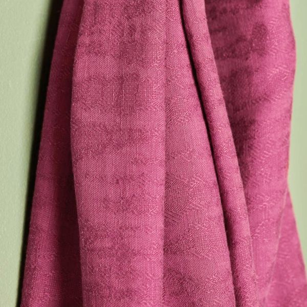 Hoya Jacquard - Punch - Leinenmischgewebe