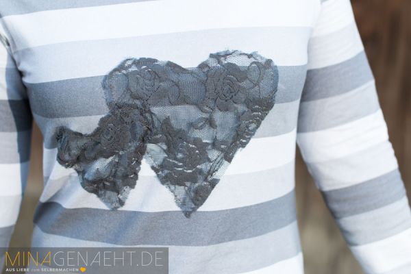 Monochrom Block - grau - Bio-Sweat - angeraut - Vintage-Look - 1,60 m RESTSTÜCK