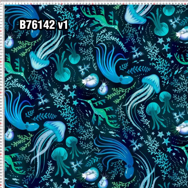 Ocean Beauty - teal - Bio-Jersey