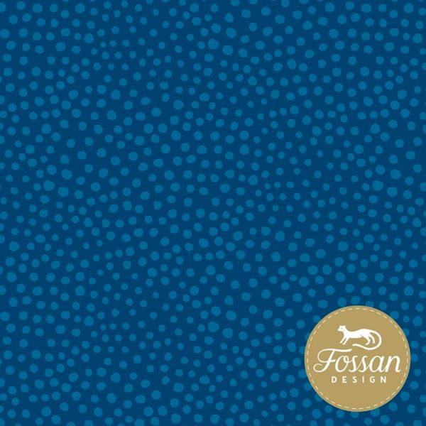 Stone Dots - blue - Bio-Sommersweat - 2,25 m RESTSTÜCK