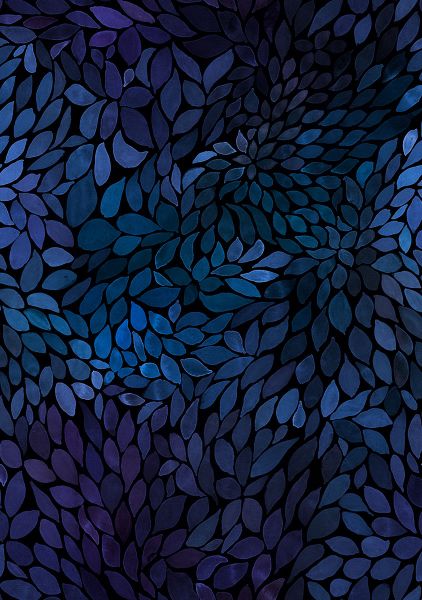 ColorLeaves - magic blue - Viskose-Jersey