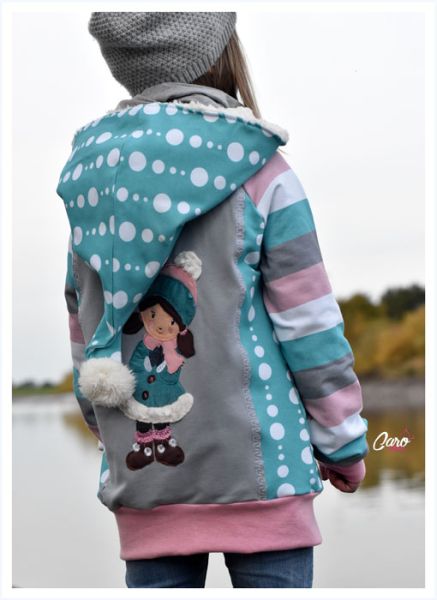 Bubbledrops - rosa - 290 g/m2 Bio-Sommersweat - 0,5 m RESTSTÜCK