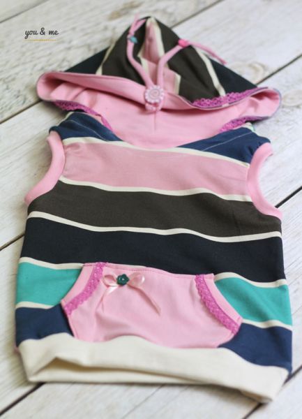 GoodLife55 - rosa - Blockstreifen - 280 g/m2 - Bio-Sommersweat - 0,80 m RESTSTÜCK