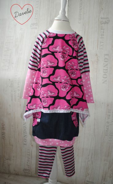Ringel - pink - Bio-Jersey - extrabreit - 1,50 m RESTSTÜCK