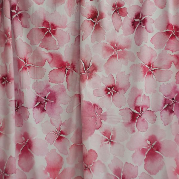 AquarellBlossom BIG - beere - Bio-Jersey - 1,15 m RESTSTÜCK