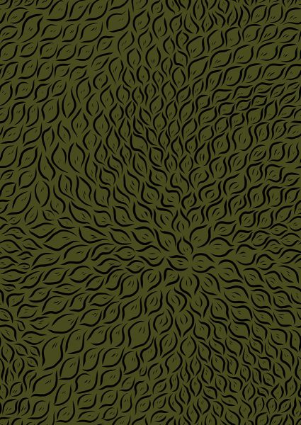 Blätterschwof - oliv - Viskose-Jersey - VORBESTELLUNG