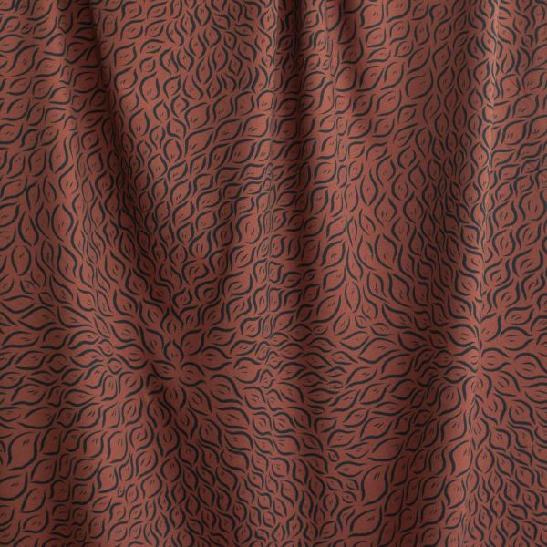 Blätterschwof - terracotta - Bio-Jersey