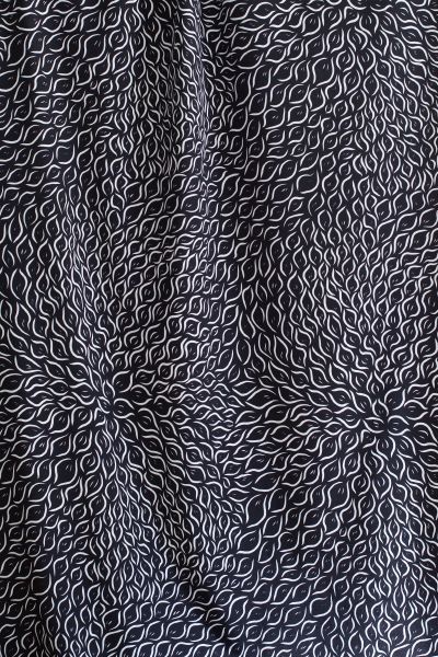 Blätterschwof - schwarz / weiß - Viskose-Jersey - VORBESTELLUNG